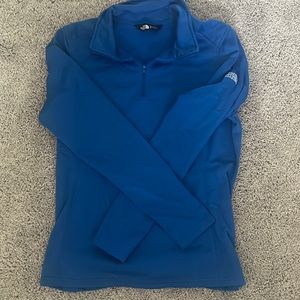 Blue North Face Half Zip